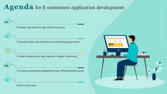 Agenda For E Commerce Application Development Ppt Diagrams