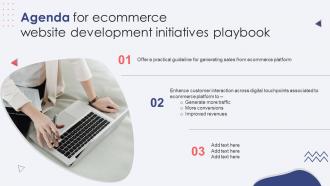 Agenda For Ecommerce Website Development Initiatives Playbook