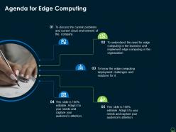Agenda for edge computing edge computing it ppt powerpoint presentation file