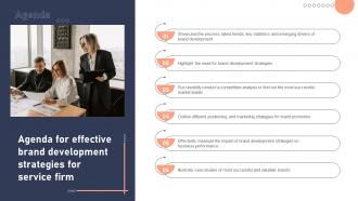 Agenda For Effective Brand Development Strategies For Service Firm
