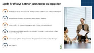 Agenda For Effective Customer Communication And Engagement Ppt Ideas Introduction