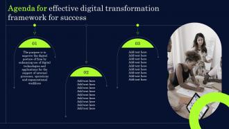 Agenda For Effective Digital Transformation Framework For Success
