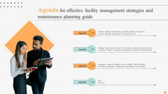 Agenda For Effective Facility Management Strategies And Maintenance Planning Guide