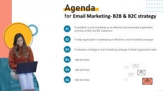 Agenda For Email Marketing B2B And B2C Strategy Ppt Download