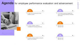 Agenda For Employee Performance Evaluation And Advancement
