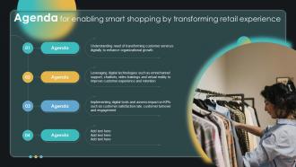 Agenda For Enabling Smart Shopping By Transforming Retail Experience DT SS V