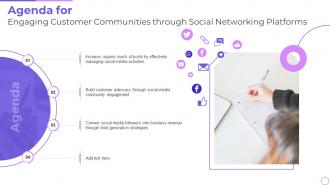 Agenda For Engaging Customer Communities Through Social Networking Platforms
