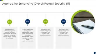 Agenda for enhancing overall project security it