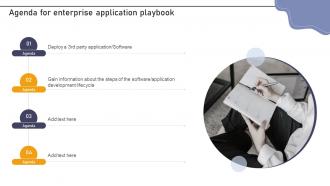 Agenda For Enterprise Application Playbook Ppt Slides Icons