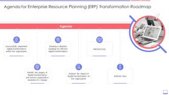 Agenda For Enterprise Resource Planning Erp Transformation Roadmap