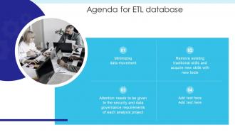 Agenda For ETL Database Ppt Graphics