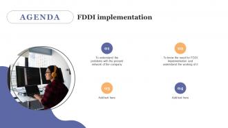 Agenda For FDDI Implementation Ppt Powerpoint Presentation Diagram Graph Charts