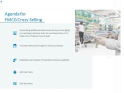 Agenda for fmcg cross selling ppt powerpoint presentation layouts