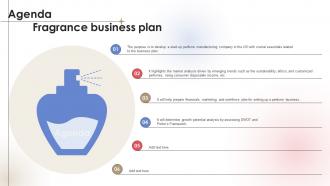Agenda For Fragrance Business Plan BP SS