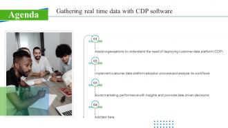 Agenda For Gathering Real Time Data With CDP Software MKT SS V