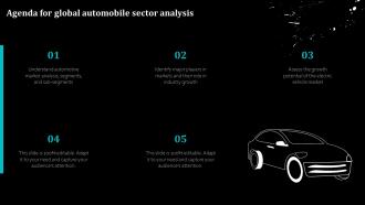 Agenda For Global Automobile Sector Analysis Ppt Powerpoint Presentation File Infographic Template