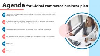 Agenda For Global Commerce Business Plan BP SS