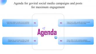 Agenda For Goviral Social Media Campaigns And Posts For Maximum Engagement