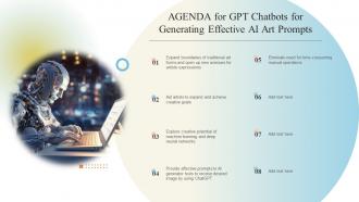 Agenda For GPT Chatbots For Generating Effective AI Art Prompts ChatGPT SS V