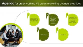 Agenda For Greenwashing Vs Green Marketing Business Practices MKT SS V
