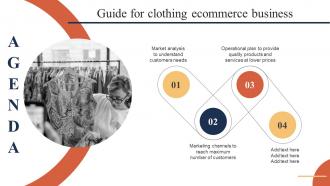 Agenda For Guide For Clothing Ecommerce Business Ppt Icon Designs Download