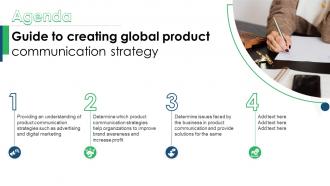 Agenda For Guide To Creating Global Product Communication Strategy SS