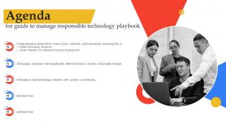 Agenda For Guide To Manage Responsible Technology Playbook