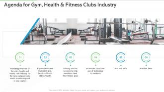 Agenda for gym health and fitness clubs industry