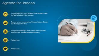 Agenda for hadoop ppt slides introduction