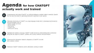 Agenda For How ChatGPT Actually Work And Trained ChatGPT SS V