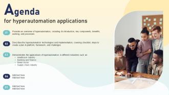 Agenda For Hyperautomation Applications