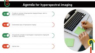 Agenda For Hyperspectral Imaging Ppt Slides Background Images