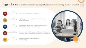 Agenda For Identifying Marketing Opportunities By Conducting Market Research Mkt Ss V