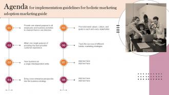 Agenda For Implementation Guidelines For Holistic Marketing Adoption Marketing Guide MKT SS V