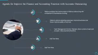 Agenda for improve the finance and accounting function with accounts outsourcing