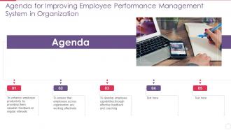 Agenda For Improving Employee Performance Management System In Organization