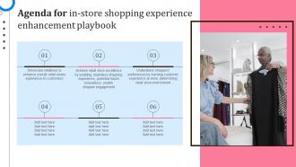Agenda For In Store Shopping Experience Enhancement Playbook
