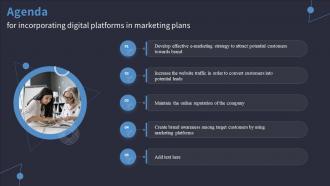 Agenda For Incorporating Digital Platforms In Marketing Plans