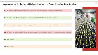 Agenda For Industry 4 0 Application In Food Production Sector