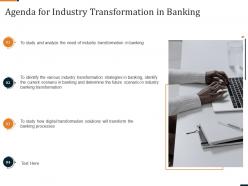 Agenda for industry transformation in banking ppt example