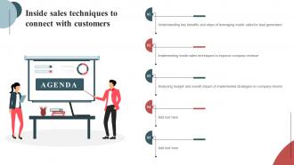 Agenda For Inside Sales Techniques To Connect With Customers SA SS