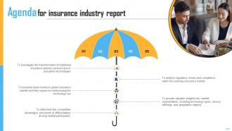 Agenda For Insurance Industry Report IR SS