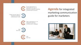 Agenda For Integrated Marketing Communication Guide For Marketers MKT SS V