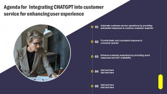 Agenda For Integrating ChatGPT Into Customer Service For Enhancing User Experience