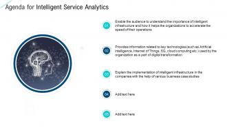 Agenda for intelligent service analytics ppt brochure
