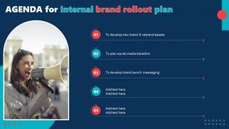 Agenda For Internal Brand Rollout Plan Ppt Summary Infographic Template