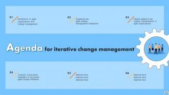 Agenda For Iterative Change Management Ppt PowerPoint Images CM SS V
