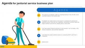 Agenda For Janitorial Service Business Plan BP SS