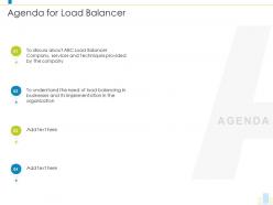 Agenda for load balancer it ppt powerpoint presentation file
