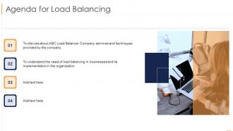 Agenda For Load Balancing Ppt Slides Background Images